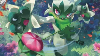 Floragato op een Pokémonkaart