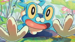 Froakie op een Pokémonkaart