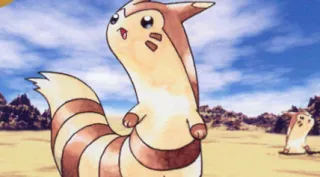 Furret zoals afgebeeld op zijn oudste kaart