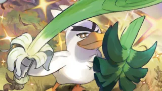 Galarian Sirfetch'd zoals afgebeeld op zijn oudste kaart
