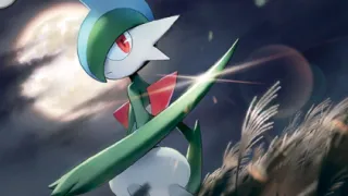 Gallade op een Pokémonkaart
