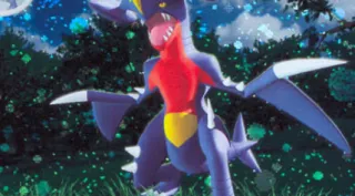 Garchomp zoals afgebeeld op zijn oudste kaart