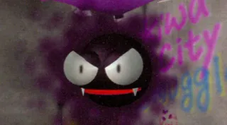 Gastly zoals afgebeeld op zijn oudste kaart