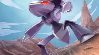 Genesect zoals afgebeeld op zijn nieuwste kaart