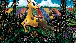 Girafarig op een Pokémonkaart