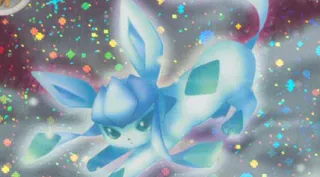 Glaceon zoals afgebeeld op zijn oudste kaart
