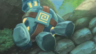 Golett op een Pokémonkaart