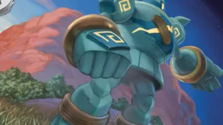 Golurk op een Pokémonkaart
