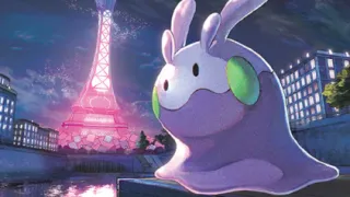 Goomy op een Pokémonkaart