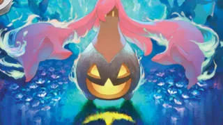 Gourgeist op een Pokémonkaart