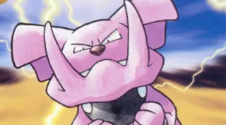 Granbull zoals afgebeeld op zijn oudste kaart