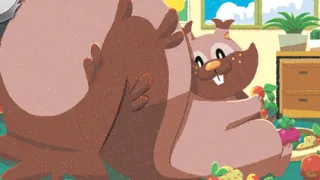 Greedent op een Pokémonkaart