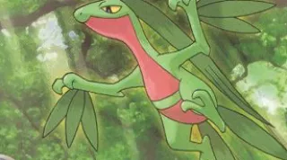 Grovyle zoals afgebeeld op zijn oudste kaart
