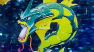 Gyarados zoals afgebeeld op zijn oudste kaart