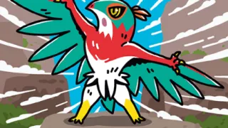 Hawlucha zoals afgebeeld op zijn nieuwste kaart