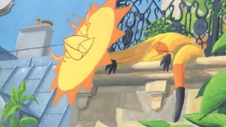 Heliolisk op een Pokémonkaart