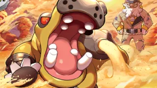 Hippowdon op een Pokémonkaart