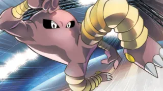 Hitmonlee op een Pokémonkaart
