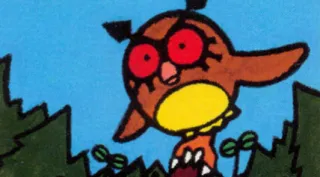 Hoothoot zoals afgebeeld op zijn oudste kaart