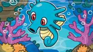 Horsea op een Pokémonkaart