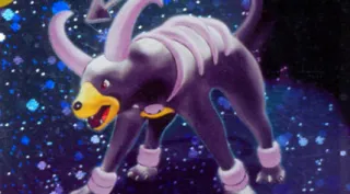Houndoom zoals afgebeeld op zijn oudste kaart