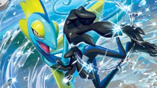 Inteleon op een Pokémonkaart