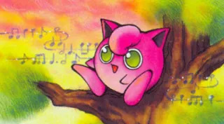 Jigglypuff zoals afgebeeld op zijn oudste kaart