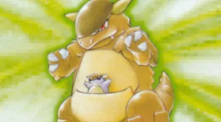 Kangaskhan zoals afgebeeld op zijn oudste kaart