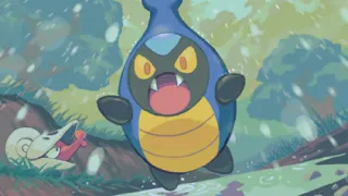 Karrablast op een Pokémonkaart