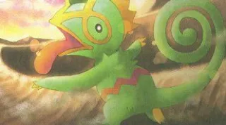 Kecleon zoals afgebeeld op zijn oudste kaart