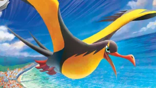 Kilowattrel op een Pokémonkaart