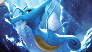 Kingdra op een Pokémonkaart