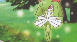 Kirlia zoals afgebeeld op zijn oudste kaart