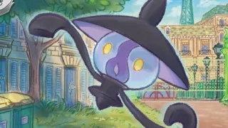 Lampent op een Pokémonkaart