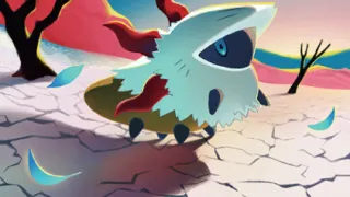 Larvesta op een Pokémonkaart
