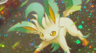 Leafeon zoals afgebeeld op zijn oudste kaart