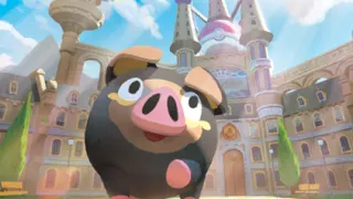 Lechonk op een Pokémonkaart
