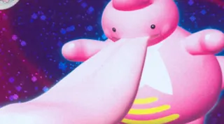Lickilicky zoals afgebeeld op zijn oudste kaart