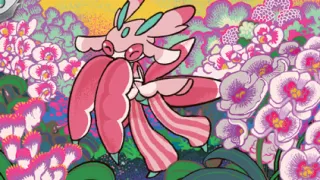 Lurantis op een Pokémonkaart