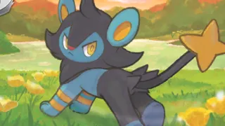 Luxio op een Pokémonkaart