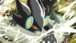 Luxray op een Pokémonkaart