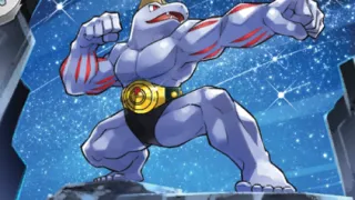 Machoke op een Pokémonkaart