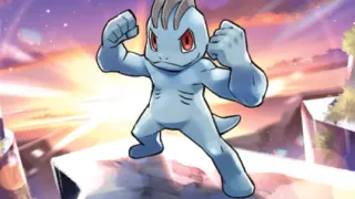 Machop op een Pokémonkaart