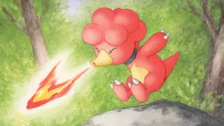Magby op een Pokémonkaart