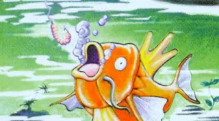 Magikarp zoals afgebeeld op zijn oudste kaart