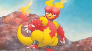Magmar op een Pokémonkaart