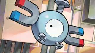 Magnemite op een Pokémonkaart