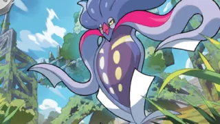 Malamar op een Pokémonkaart