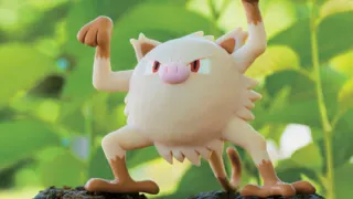 Mankey op een Pokémonkaart