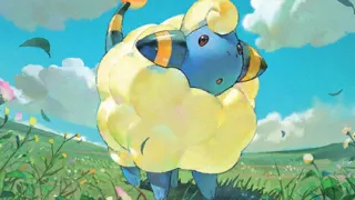 Mareep op een Pokémonkaart
